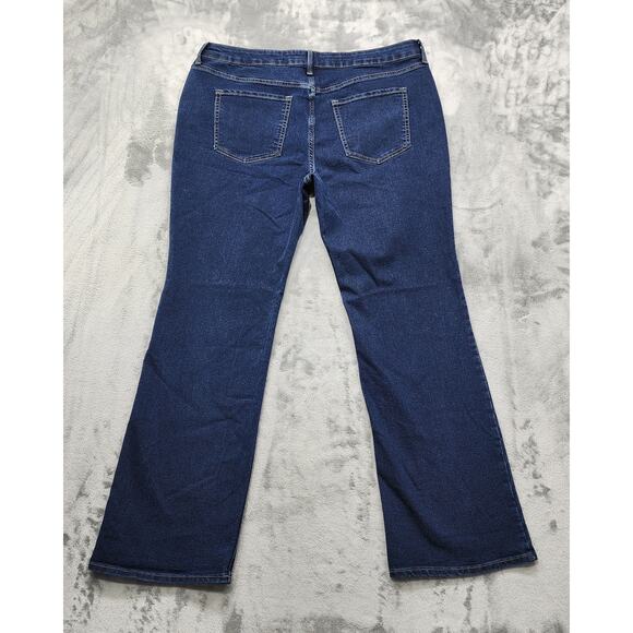 No Boundaries Jeans Womens 20 Blue Dark Wash High Rise Bootcut Stretch Casual - Picture 3 of 12